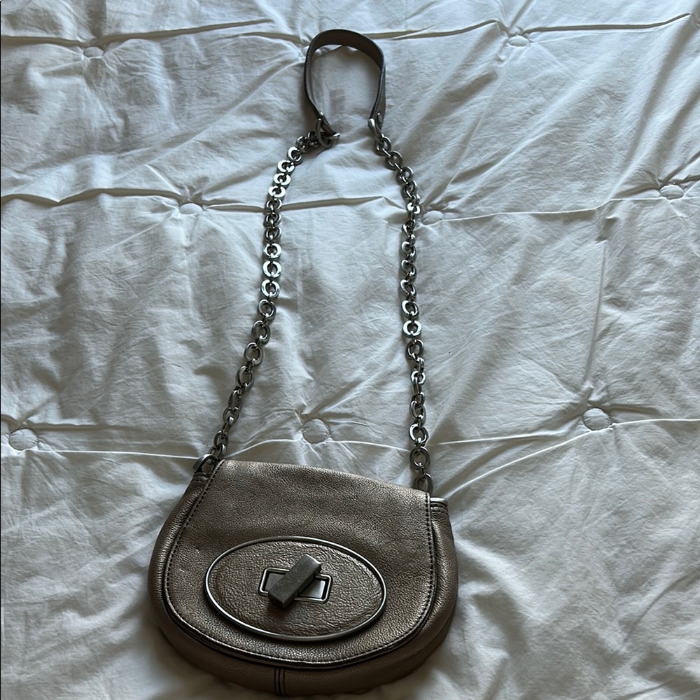Elegant Silver Chain Shoulder Bag